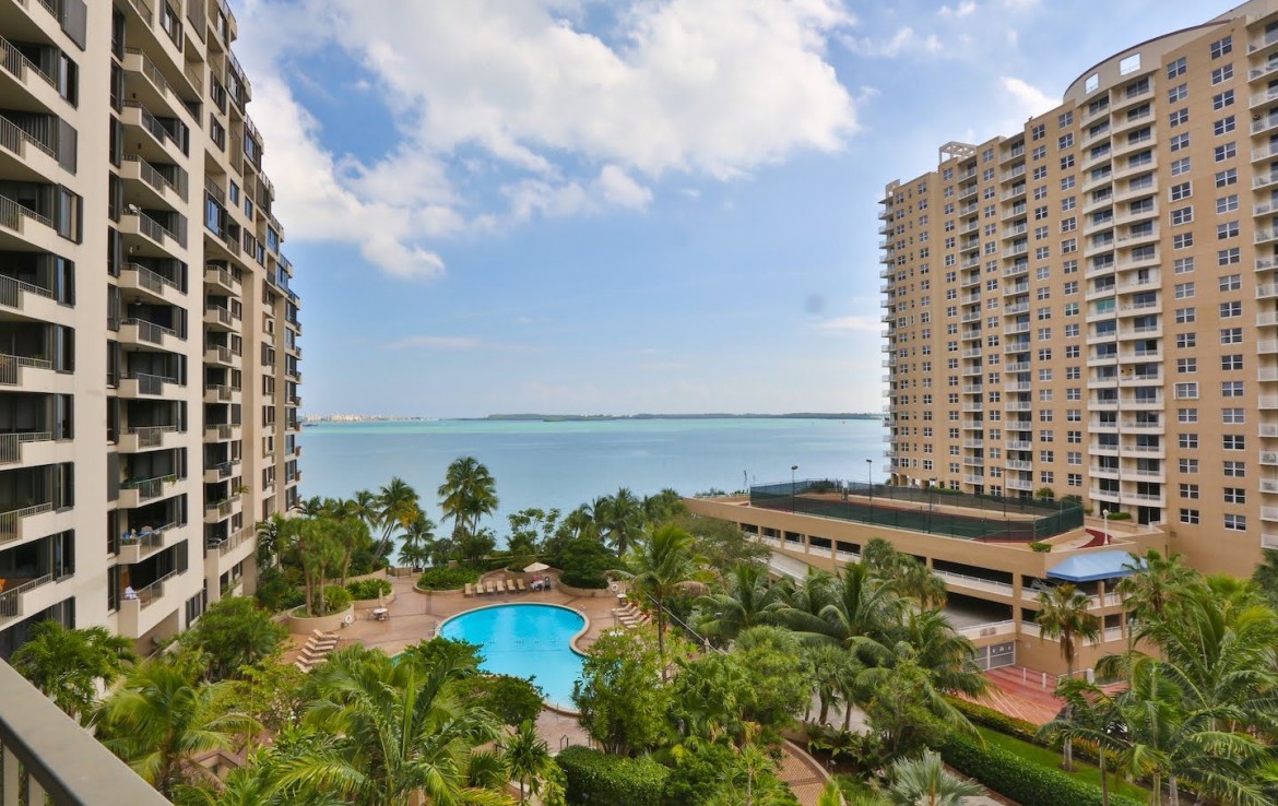 Brickell Key One Condos Exterior Balcony View