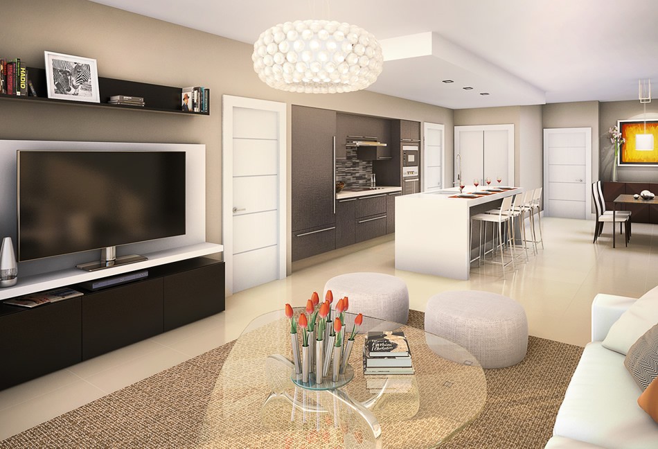 Midtown Doral Condos Living Area