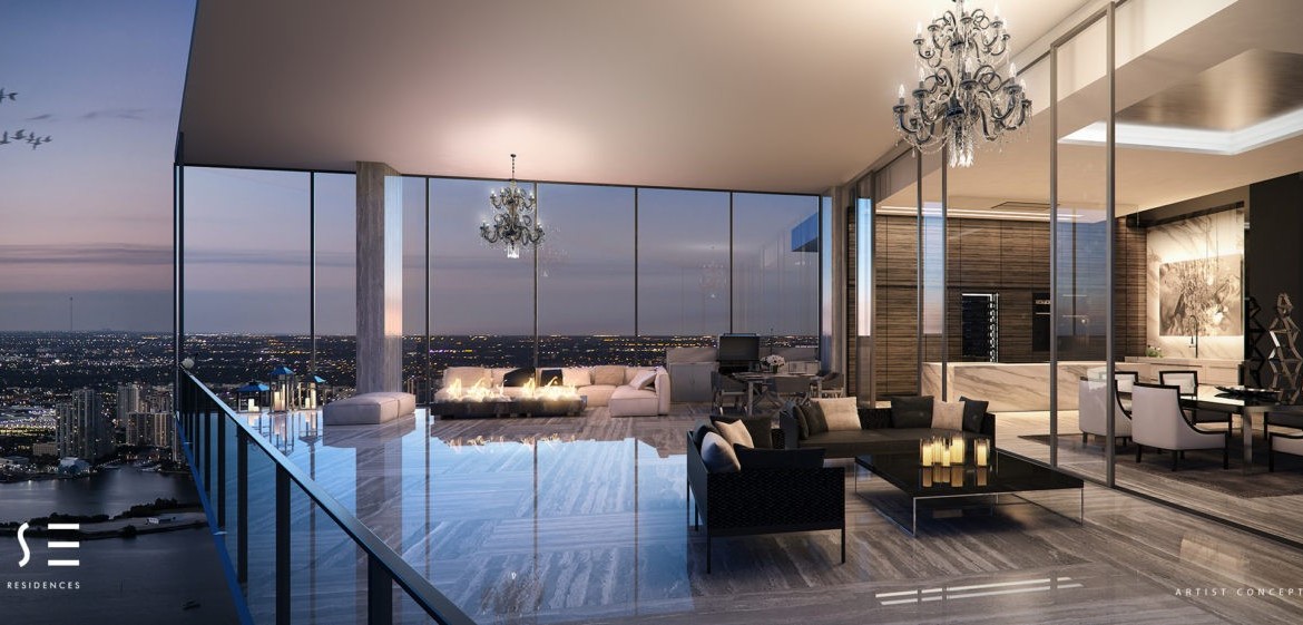 Muse Sunny Isles Beach Condos Living Area