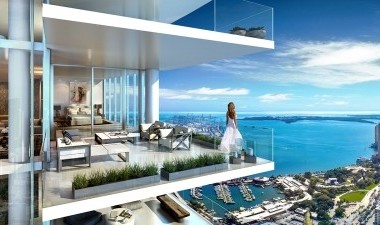 Paramount World Center Condos Balcony