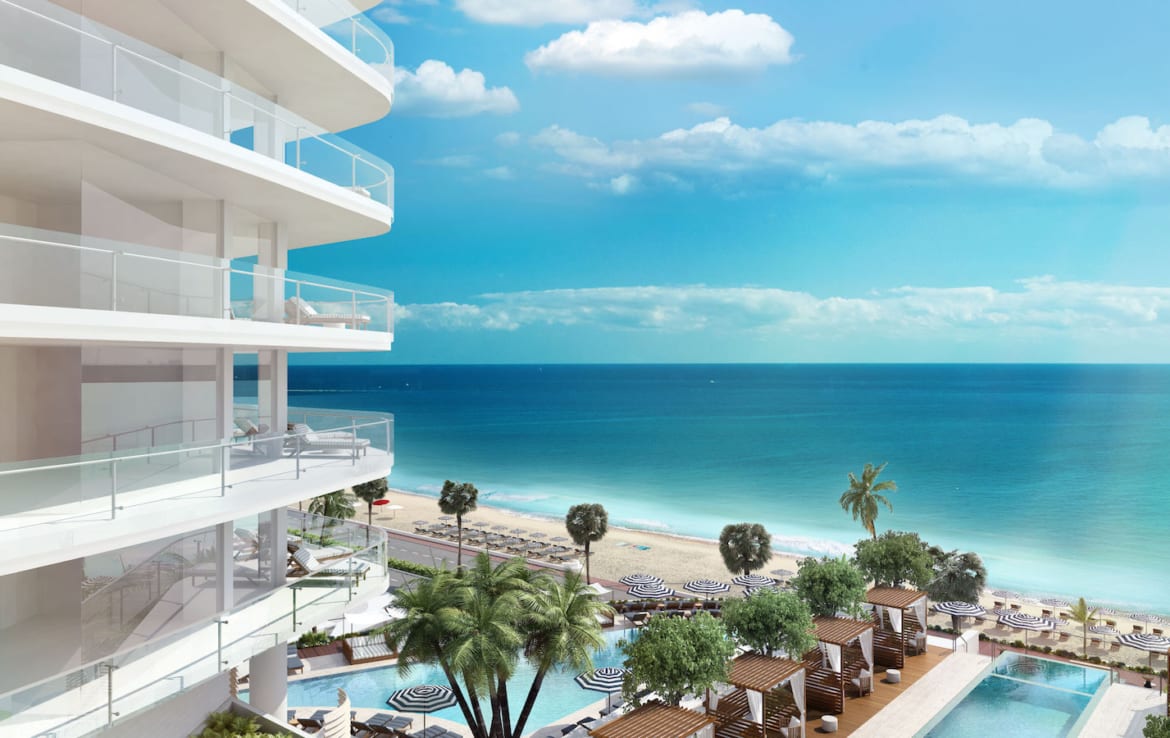 Four Seasons Residences Outdoor Amenities and Ocean View