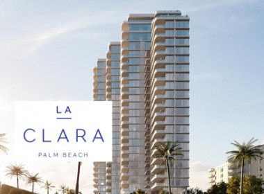 La Clara Residences Building with Logo Overlay