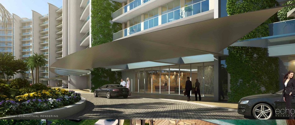 ECHO Aventura Condos Building front View