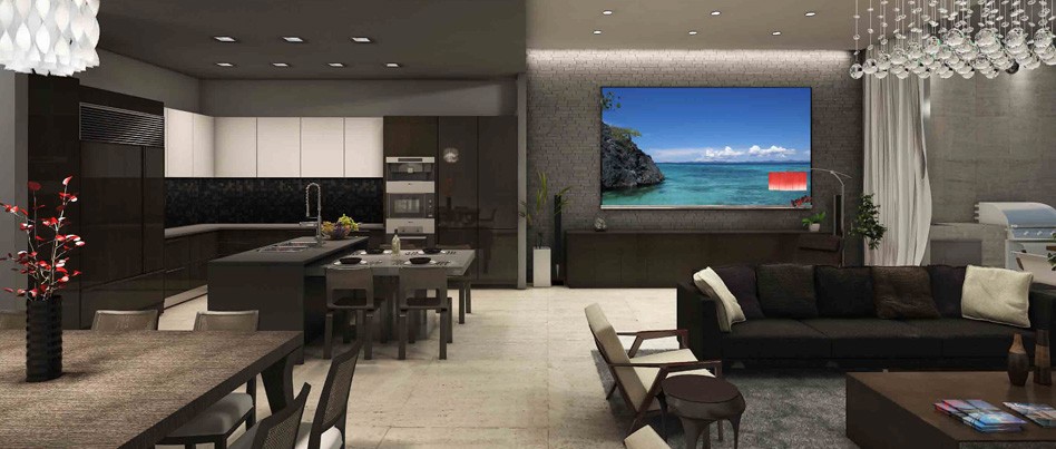 ECHO Aventura Condos Living Area