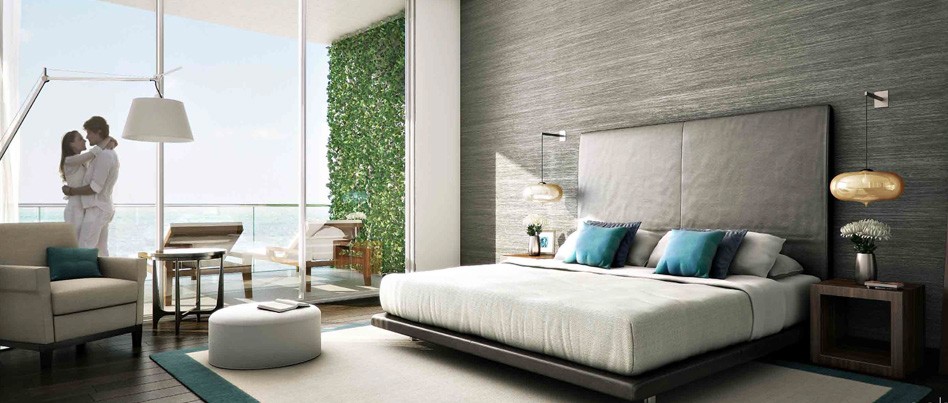 ECHO Aventura Condos Bed Room