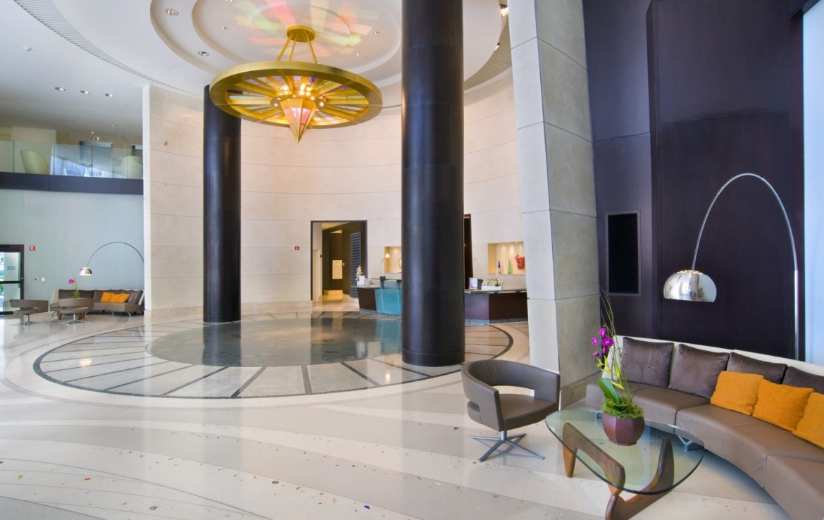 Murano at Portofino Beach Condos Living Area