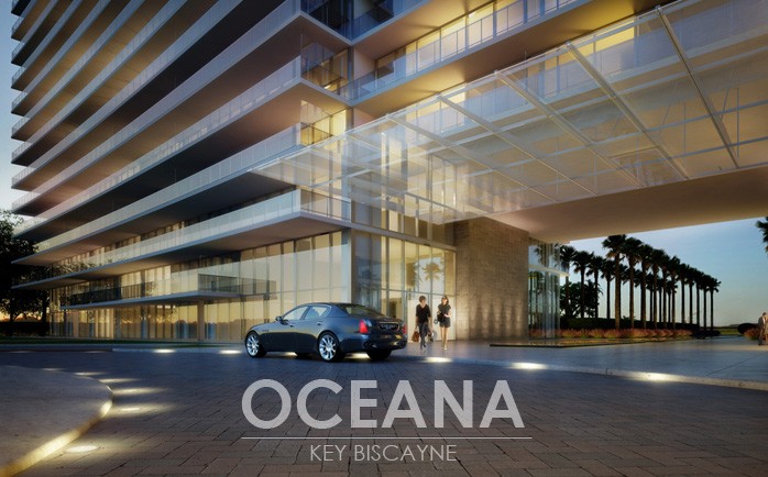 Oceana Key Biscayne Condos Entrance Area