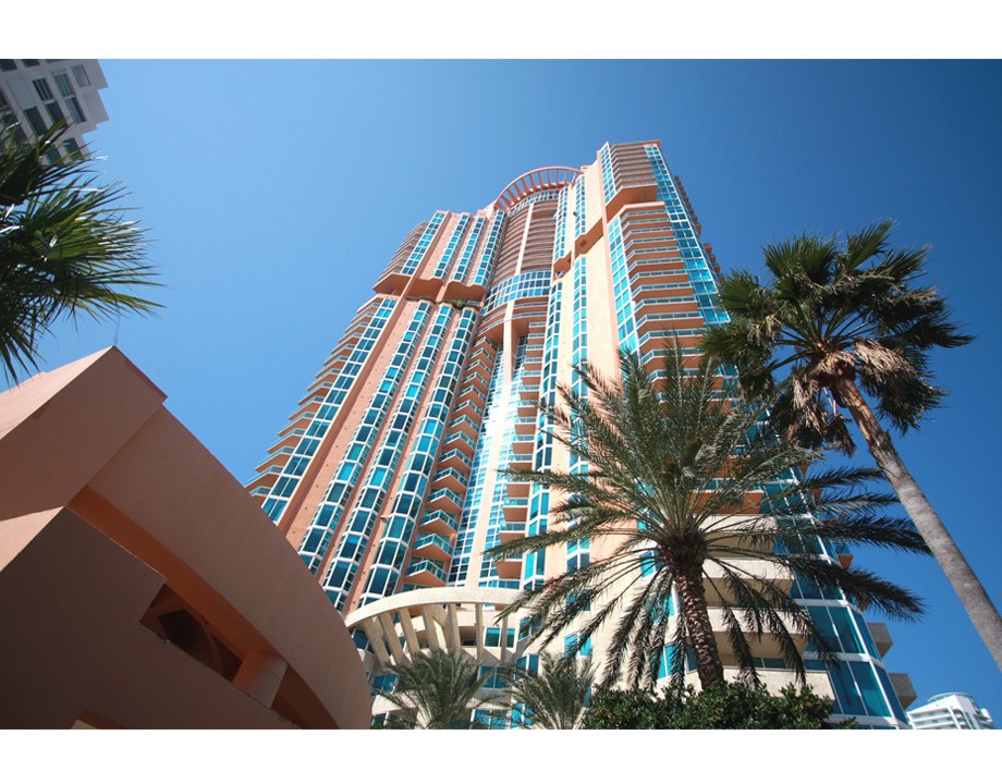 Portofino Tower Beach Condos Building Exterior View