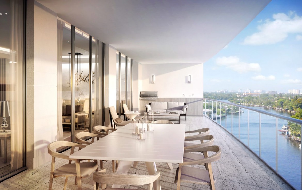 Riva Ft.Lauderdale Condos Balcony
