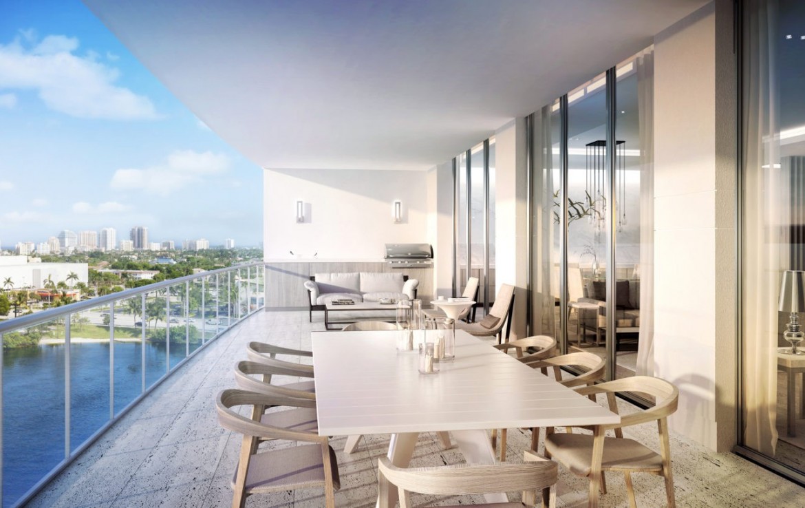 Riva Ft.Lauderdale Condos Balcony