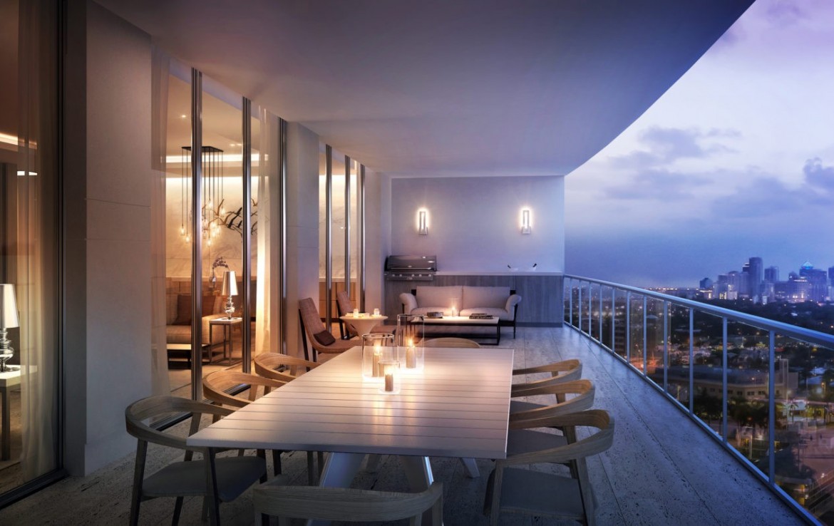 Riva Ft.Lauderdale Condos Balcony