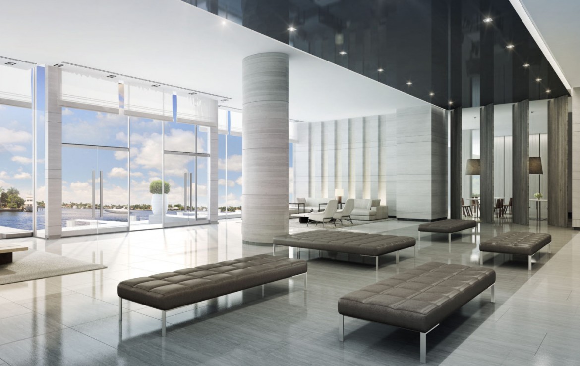 Riva Ft.Lauderdale Condos Living Area