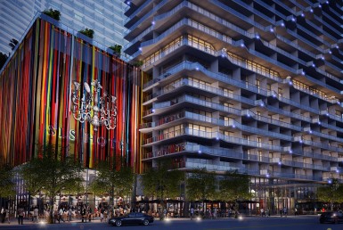 SLS Brickell Condos Exterior View