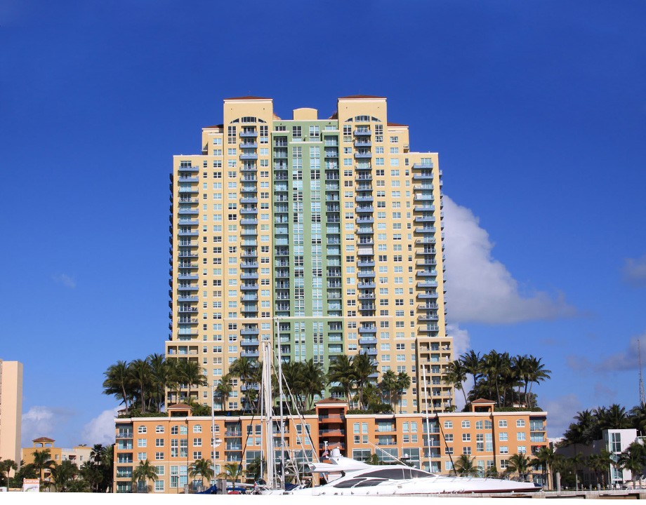 The Yacht Club at Portfino Beach Condos Exterior View