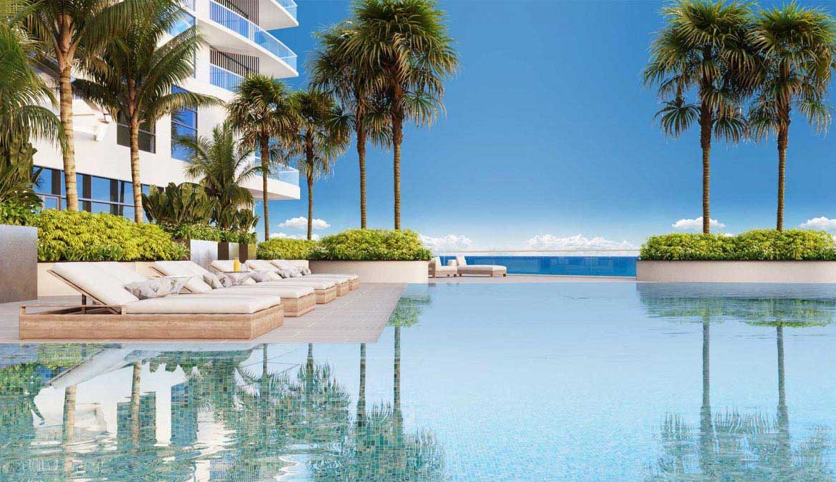 Interior Rendering of Amrit Ocean Resort and Residences Outdoor Pool