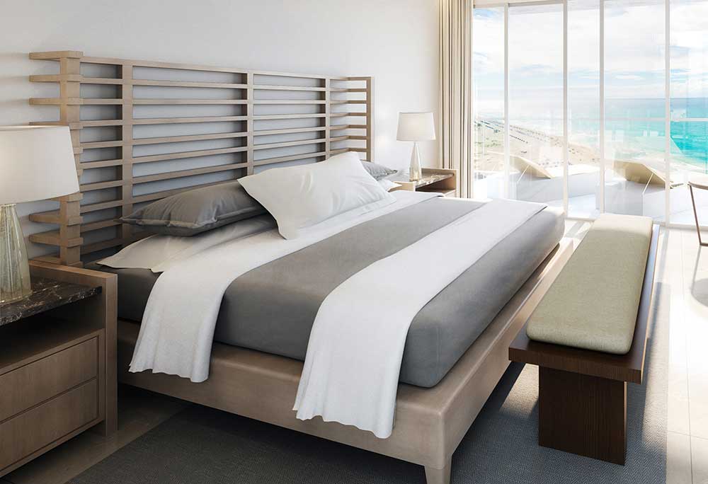 Interior Rendering of Amrit Ocean Resort and Residences Bedroom