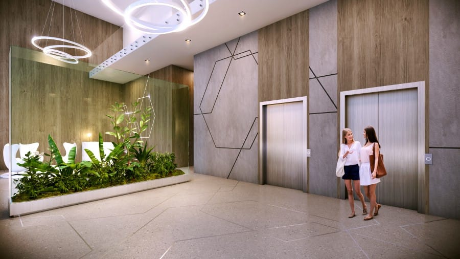 Lobby Rendering of Smart Brickell Condos